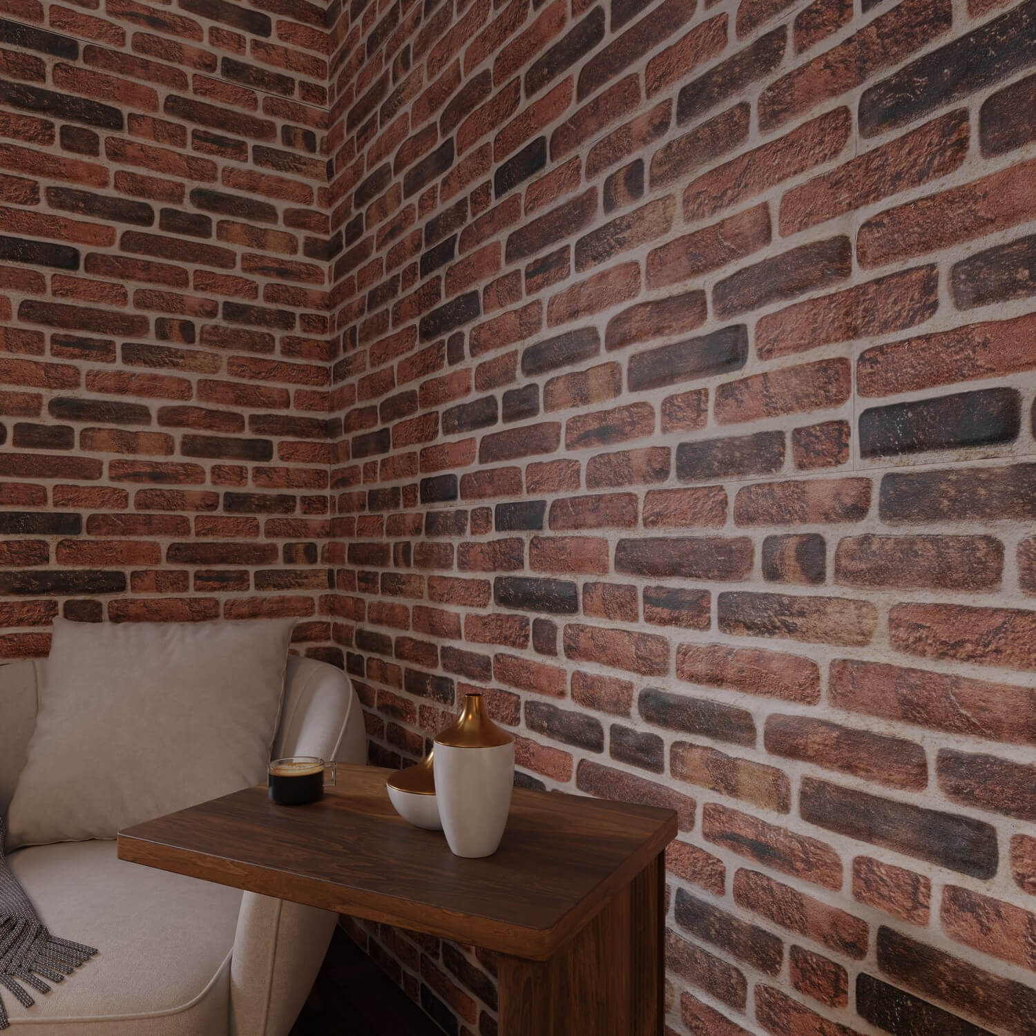 Babylon 3D Faux Brick Wall Panel – Decorative Styrofoam Brick Effect