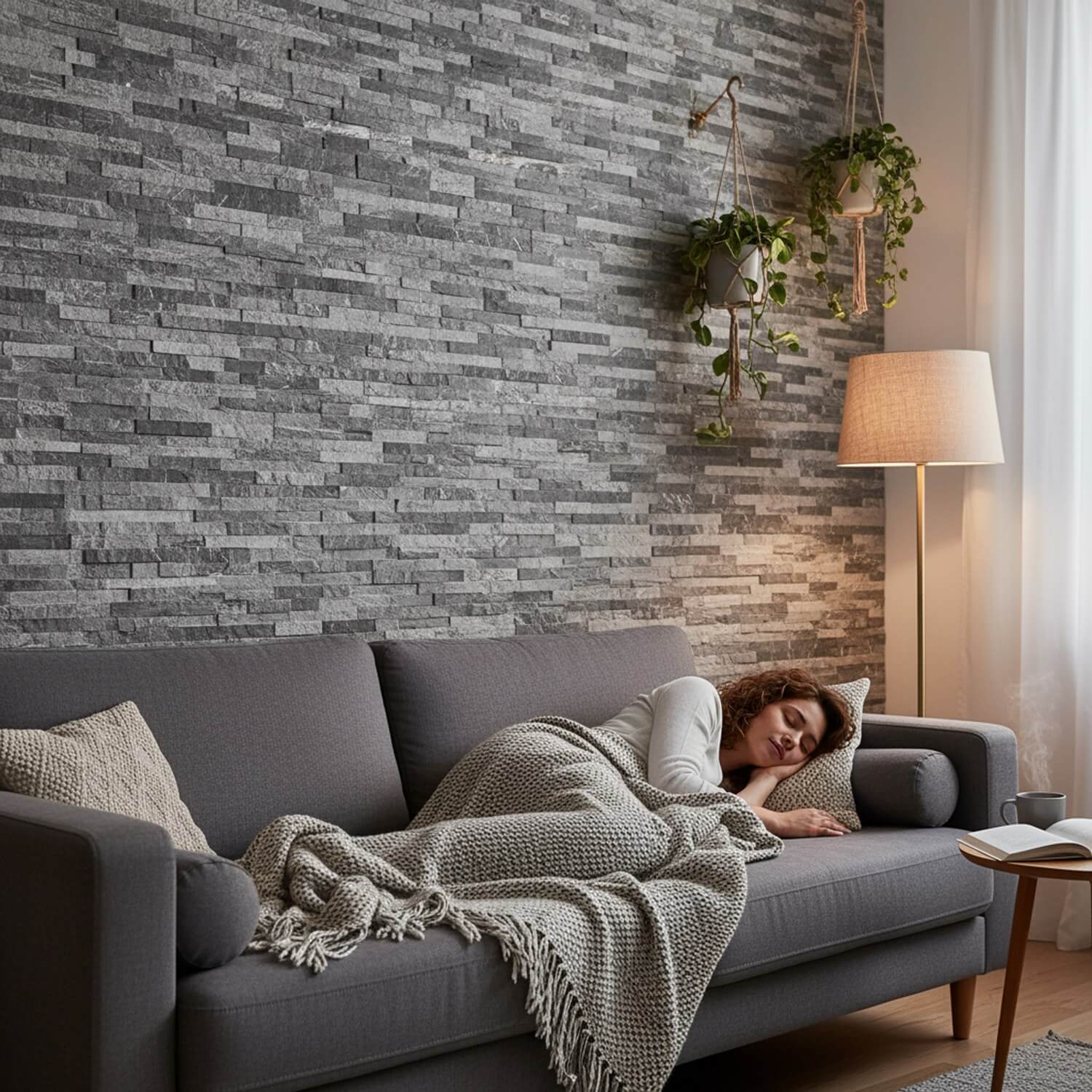 Graphite 3D Faux Stone Wall Panel – Decorative Styrofoam Stone Effect