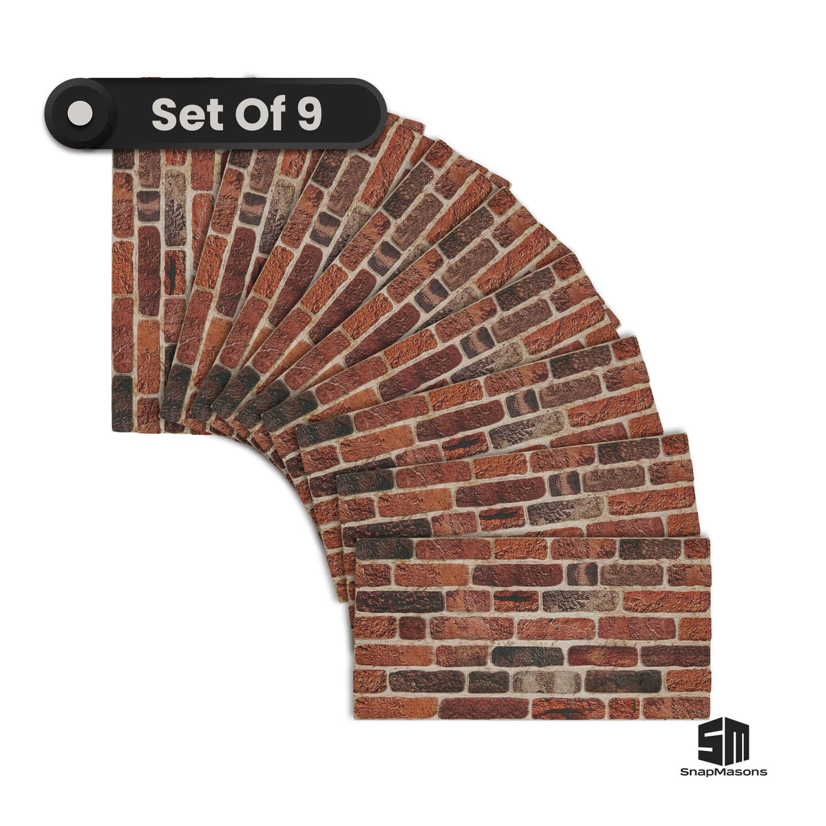 Easy to install 3D faux brick styrofoam wall paneling