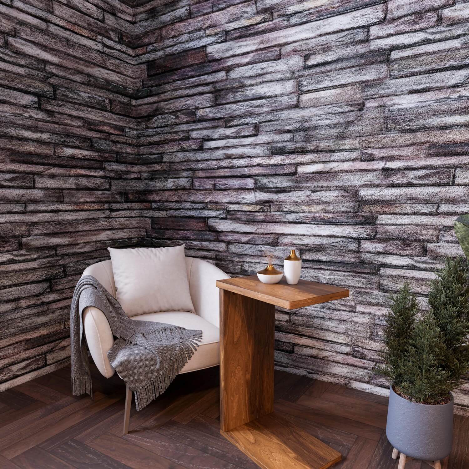 Gemstone 3D Faux Stone Wall Panel – Decorative Styrofoam Stone Effect