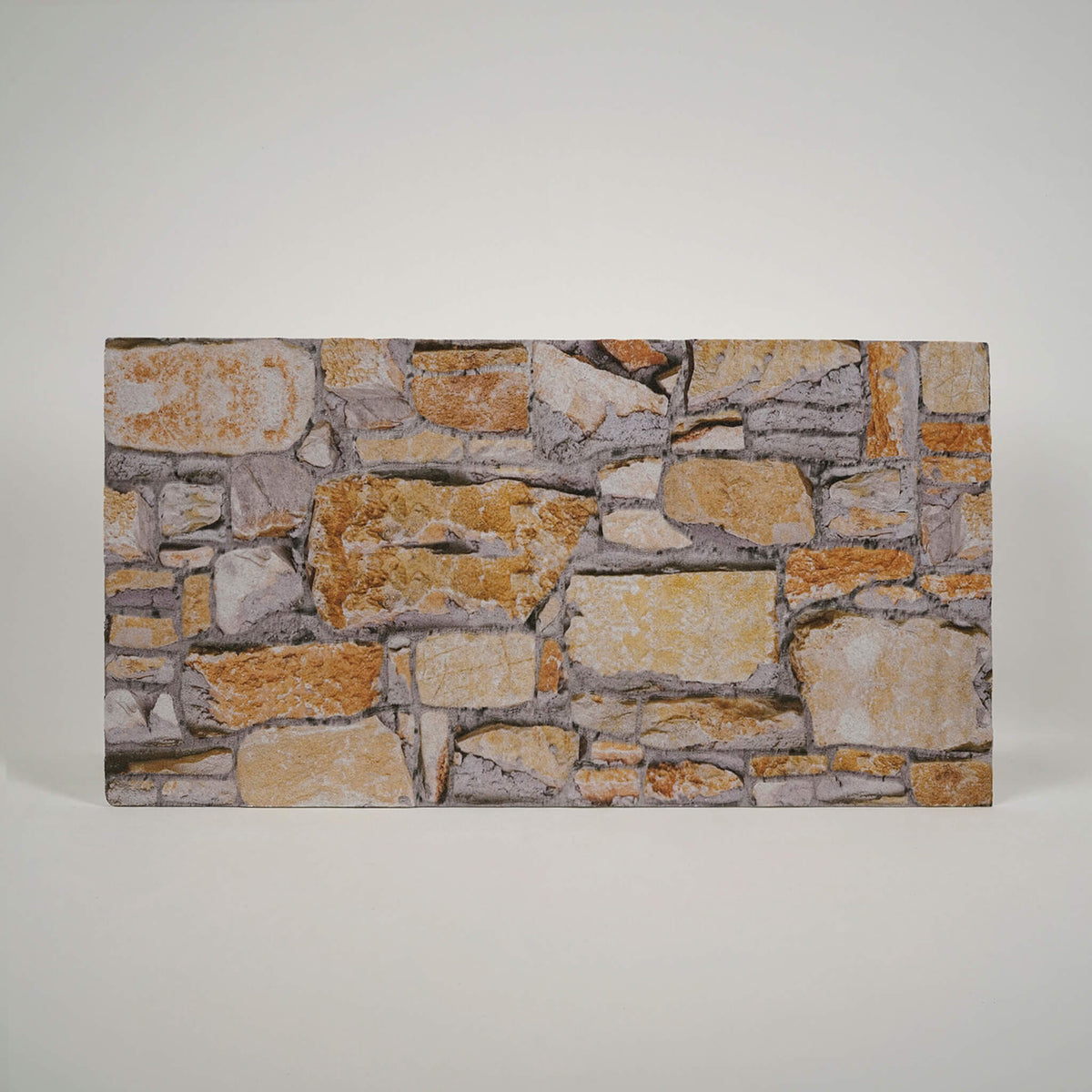 Rustic 3D faux fieldstone styrofoam wall panel for natural interior decor
