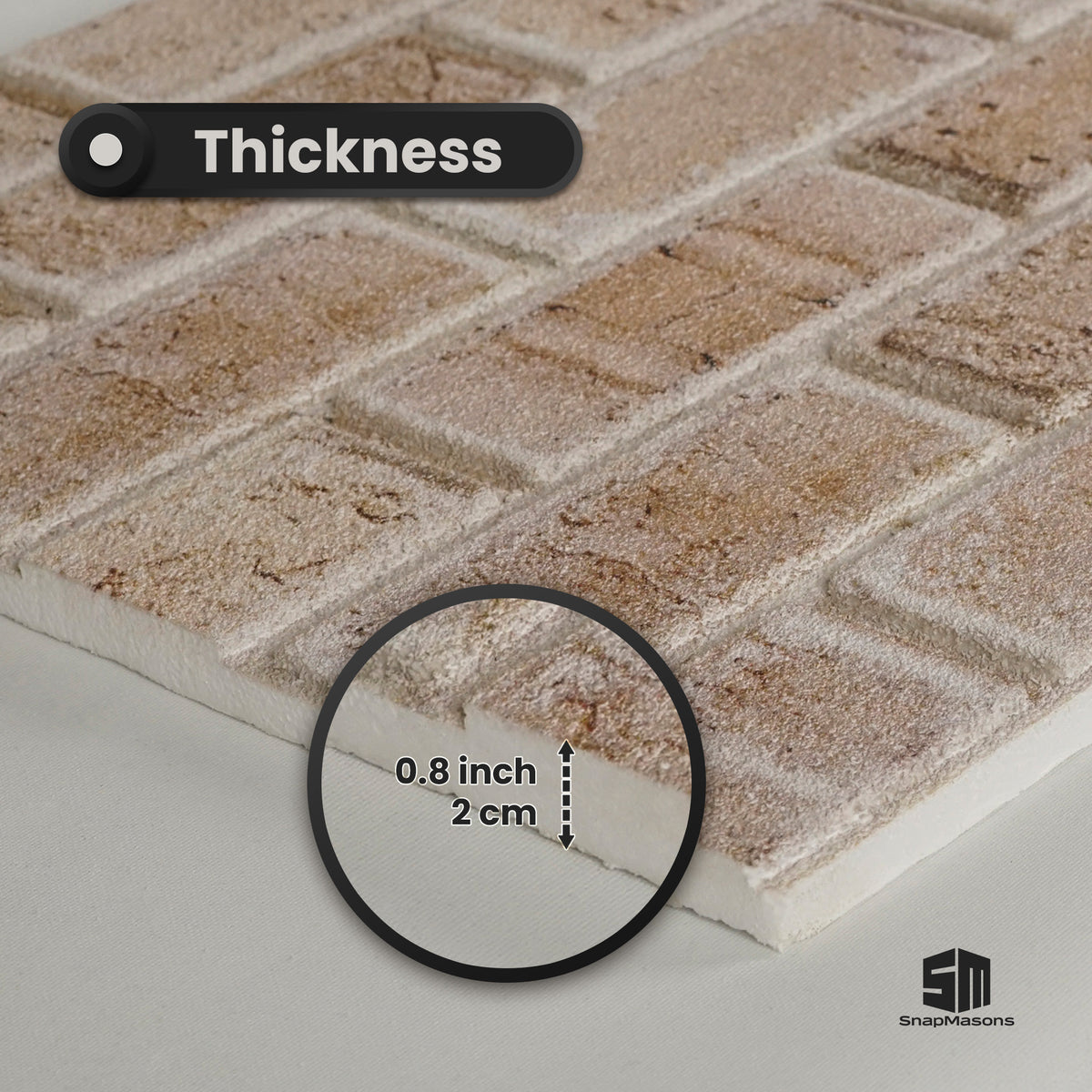 Decorative Sandstone faux brick styrofoam panel for home interiors