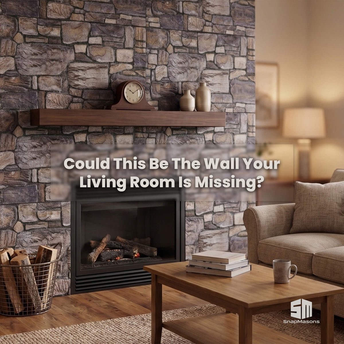 Textured faux stone styrofoam wall paneling for rustic feature walls