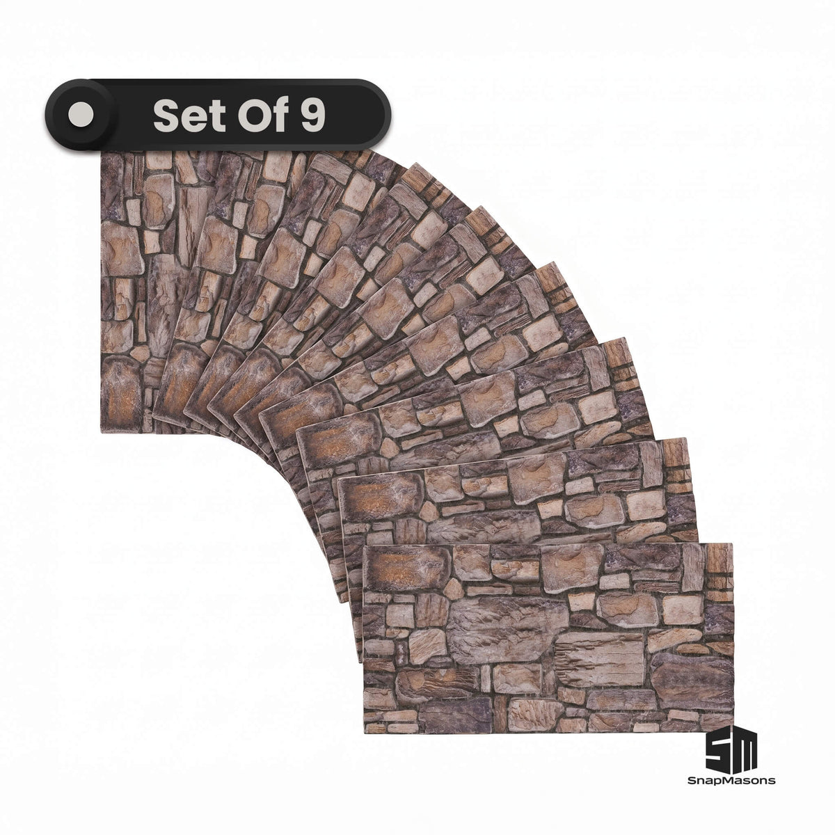 Slate rustic stone texture styrofoam accent wall panel