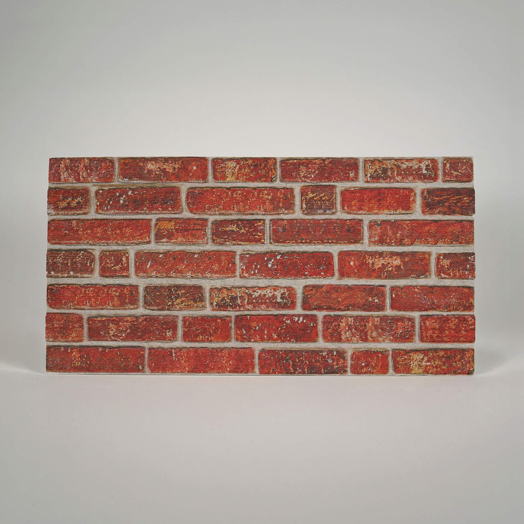Vermilion 3D faux brick styrofoam wall panel for rustic interior decor
