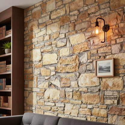 Rustic 3D Faux Stone Wall Panel – Decorative Styrofoam Stone Effect