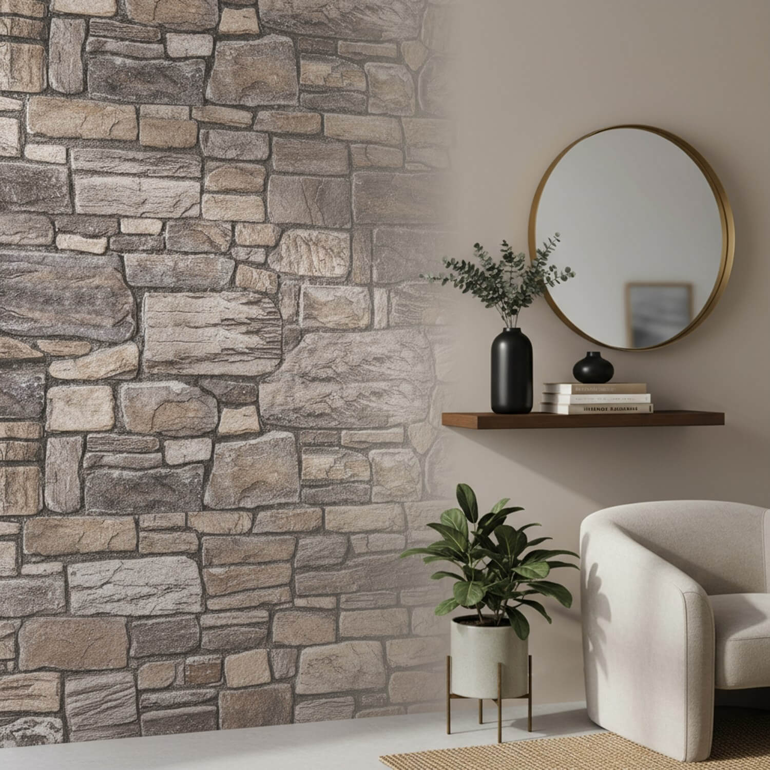 Slate 3D Faux Stone Wall Panel – Decorative Styrofoam Stone Effect