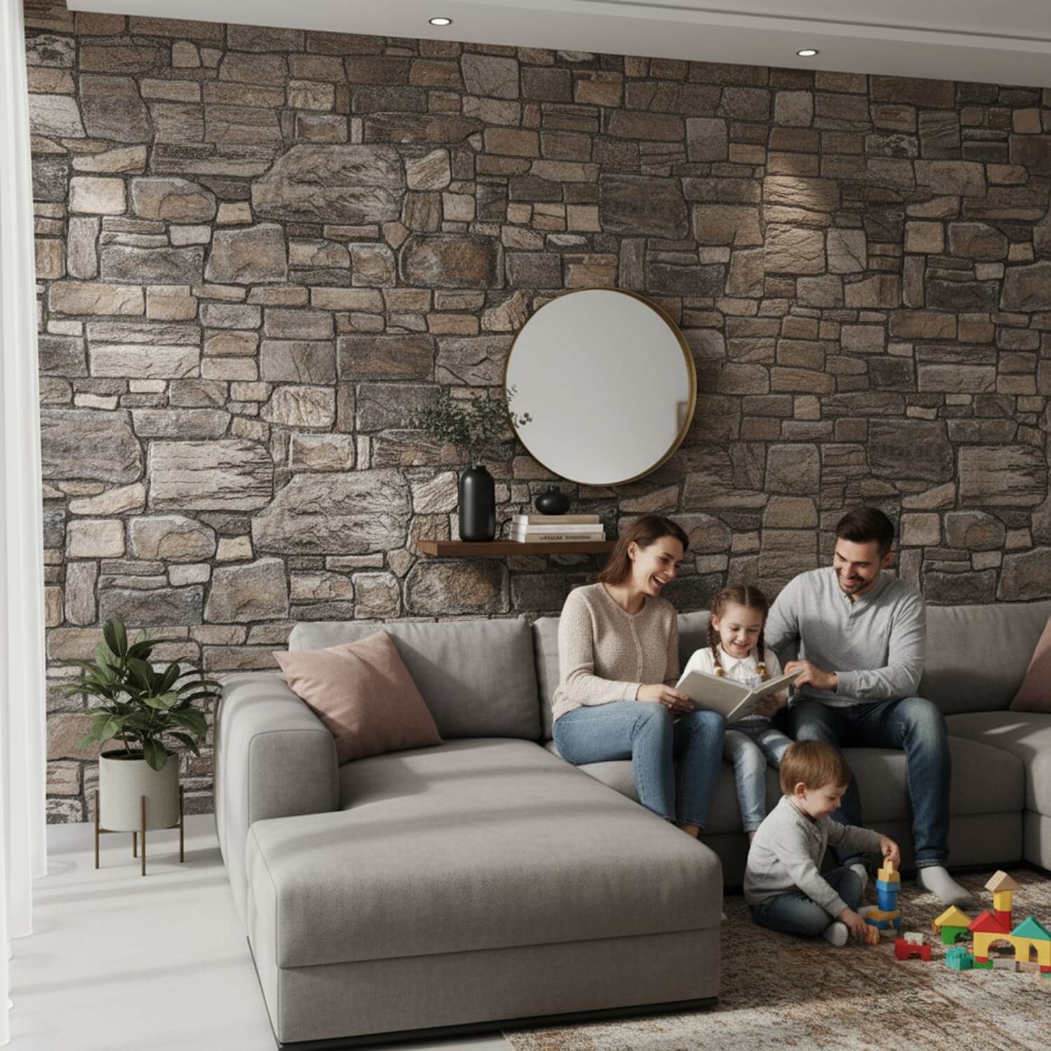 Slate 3D Faux Stone Wall Panel – Decorative Styrofoam Stone Effect