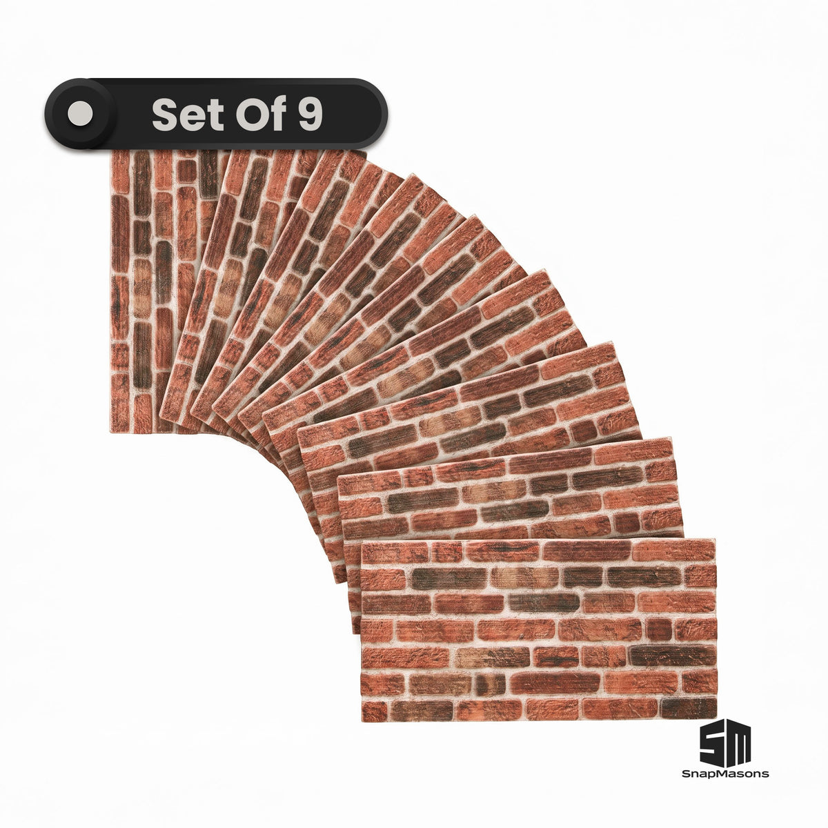 Easy to install 3D faux brick styrofoam wall paneling