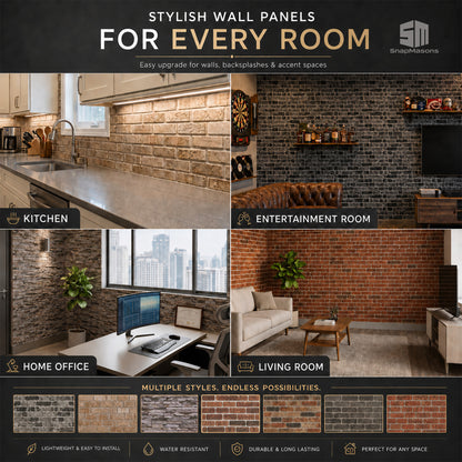 Babylon faux brick 3D styrofoam wall cover for DIY decor