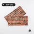 Realistic red brick look styrofoam 3D wall panel for living room
