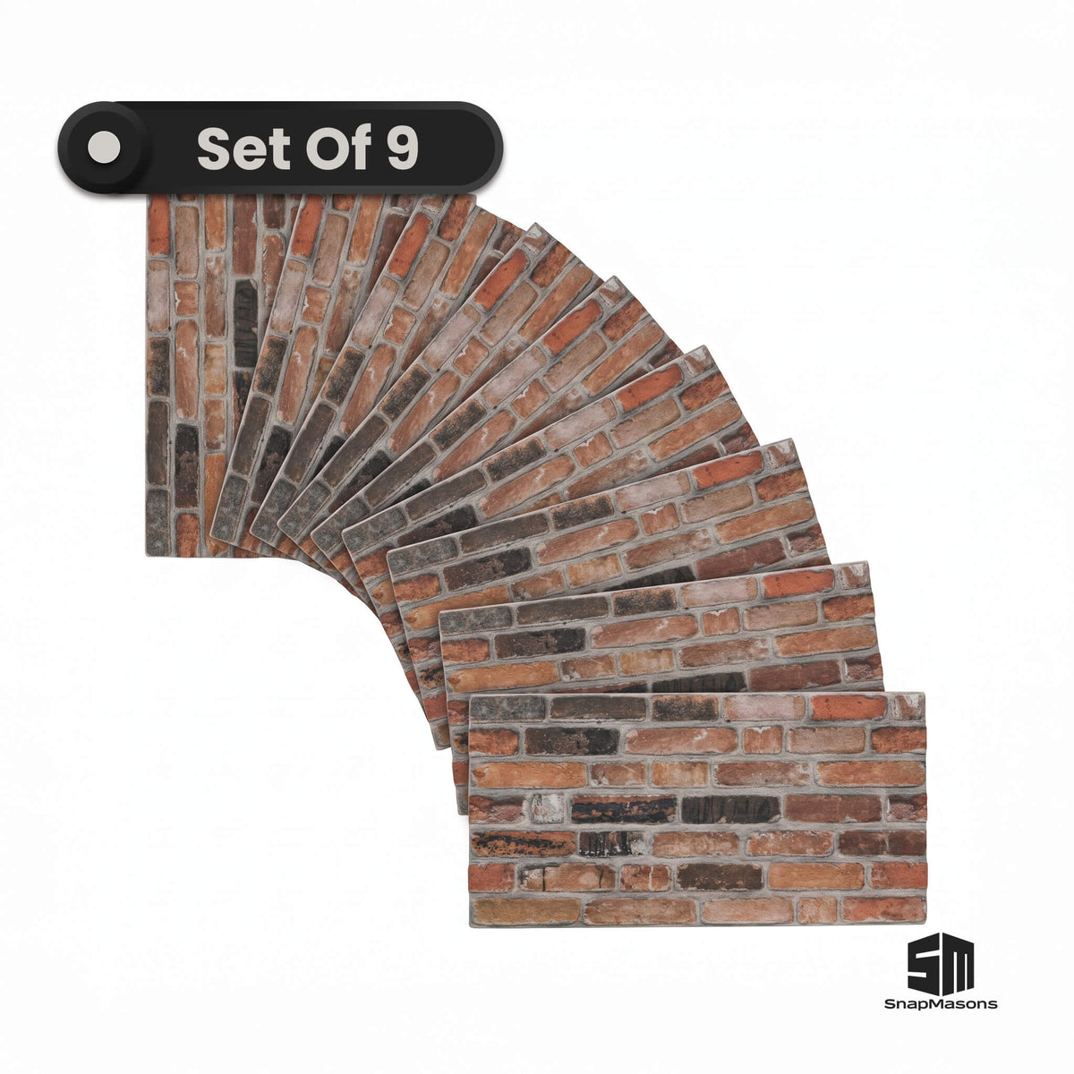Earthcore rustic brick texture styrofoam accent wall panel
