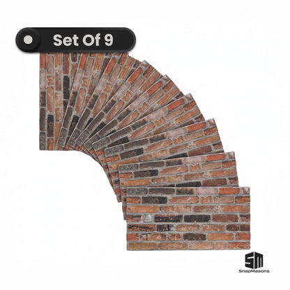 Earthcore rustic brick texture styrofoam accent wall panel
