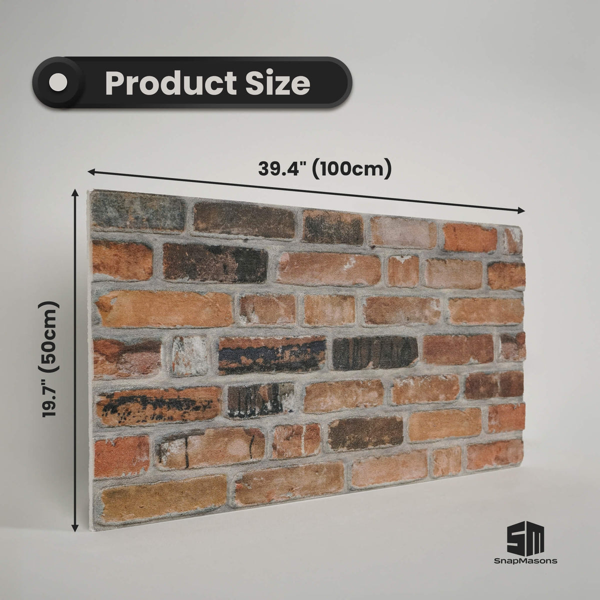 Earthcore rustic brick look styrofoam panel for interior renovation