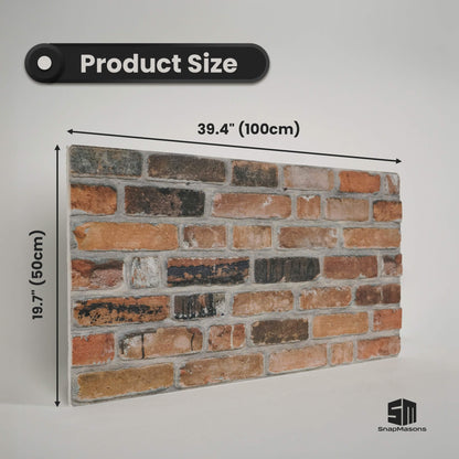Earthcore rustic brick look styrofoam panel for interior renovation