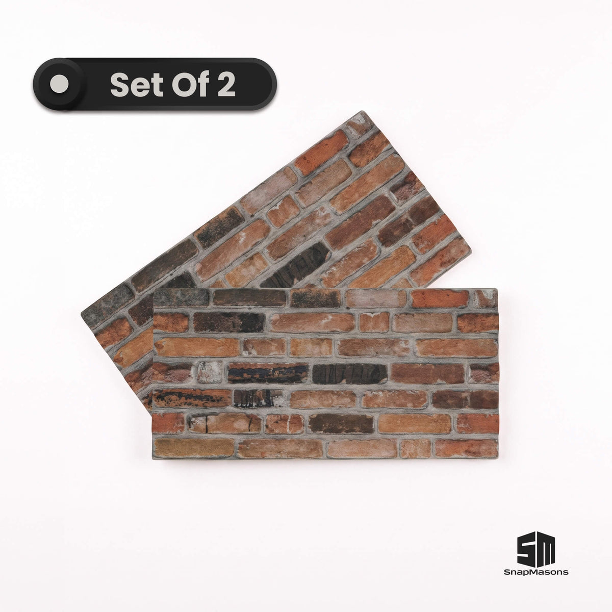 Easy to install 3D faux brick styrofoam wall paneling