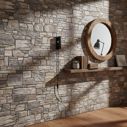 Slate 3D Faux Stone Wall Panel – Decorative Styrofoam Stone Effect
