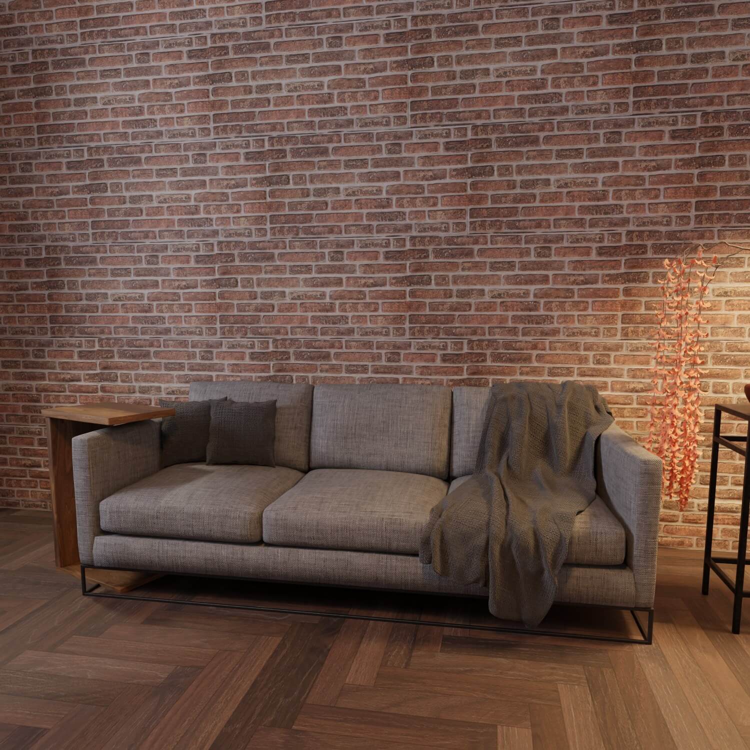 Vermilion 3D Faux Brick Wall Panel – Decorative Styrofoam Brick Effect