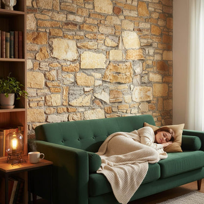 Rustic 3D Faux Stone Wall Panel – Decorative Styrofoam Stone Effect