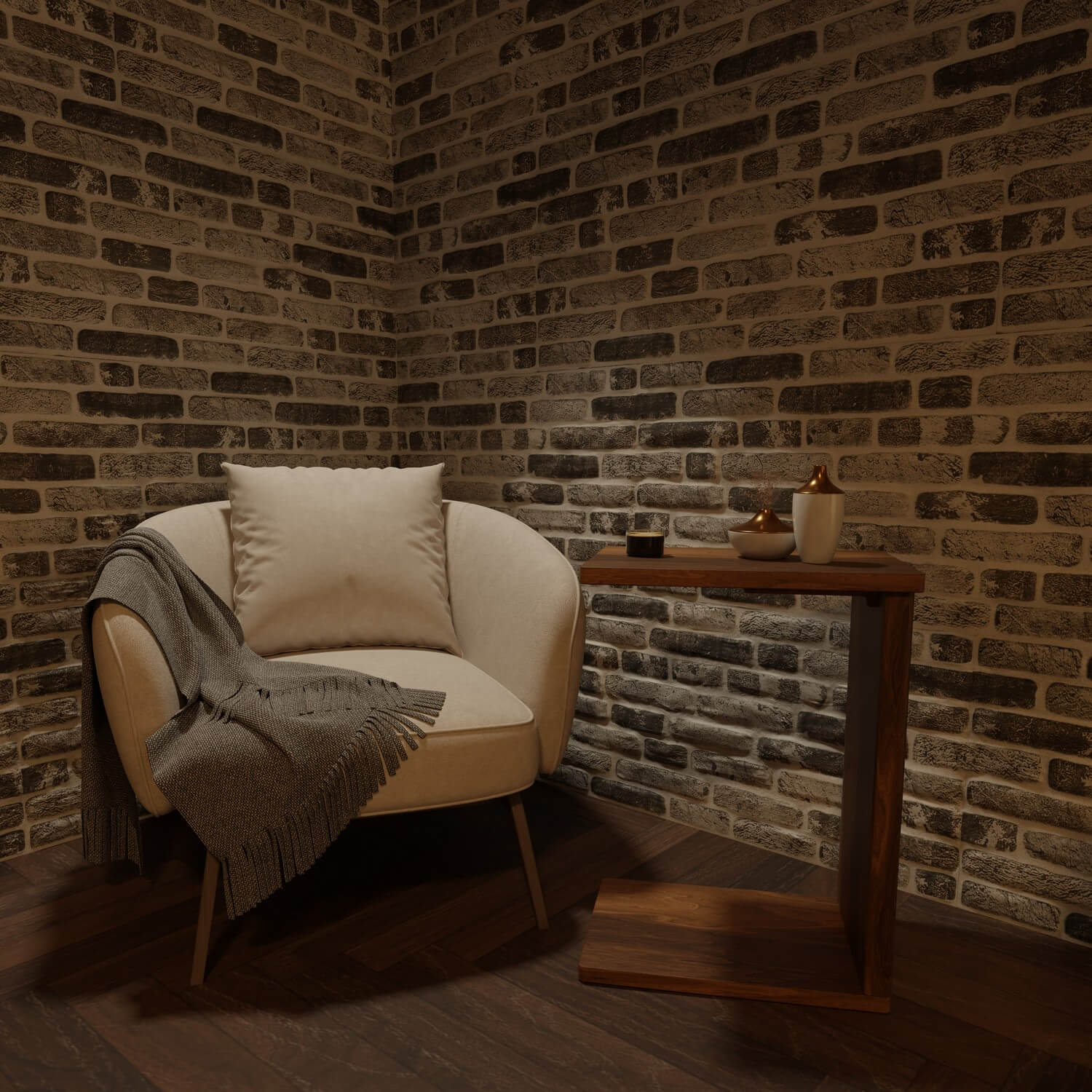 Shadowstone 3D Faux Brick Wall Panel – Decorative Styrofoam Brick Effect