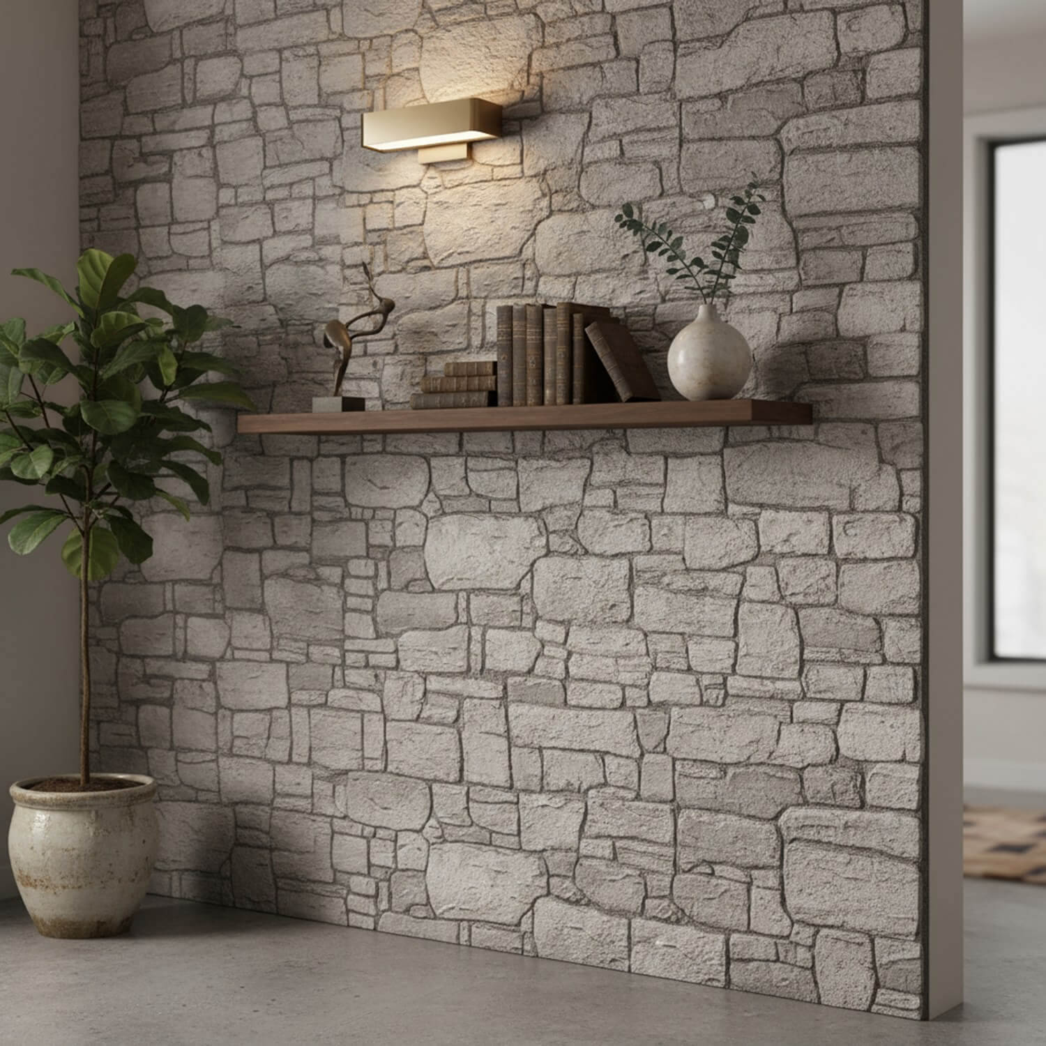 Limestone 3D Faux Stone Wall Panel – Decorative Styrofoam Stone Effect