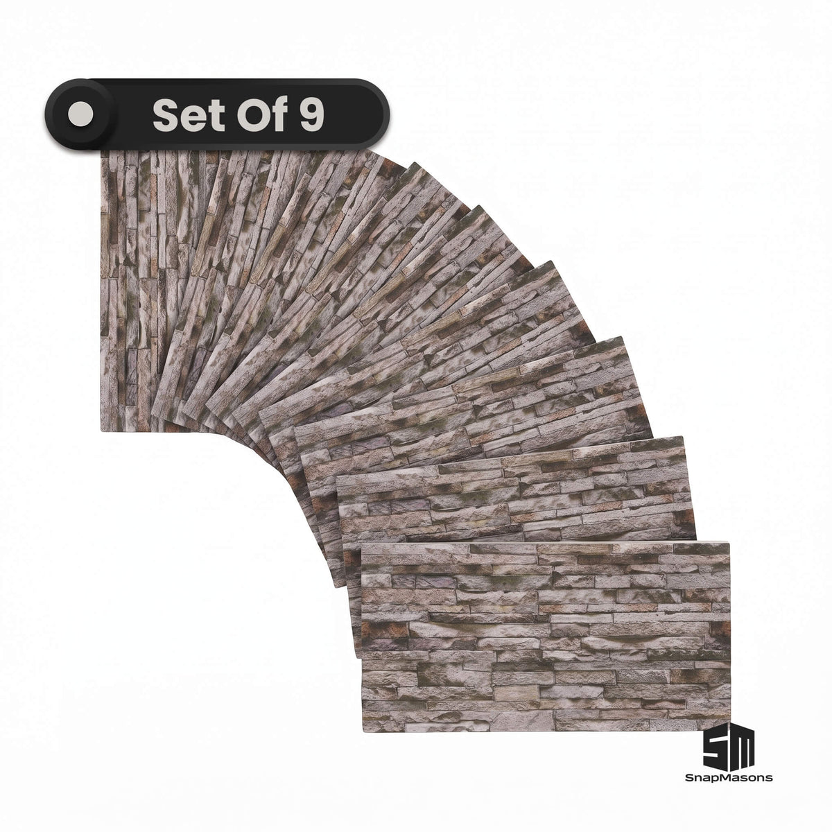 Gemstone rustic stacked stone texture styrofoam accent wall panel
