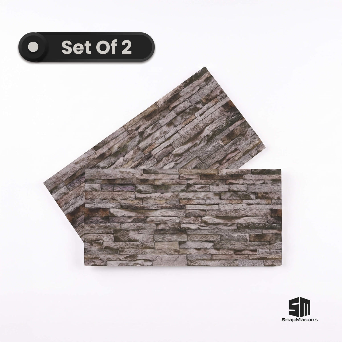 Easy to install 3D faux stone ledger styrofoam wall paneling
