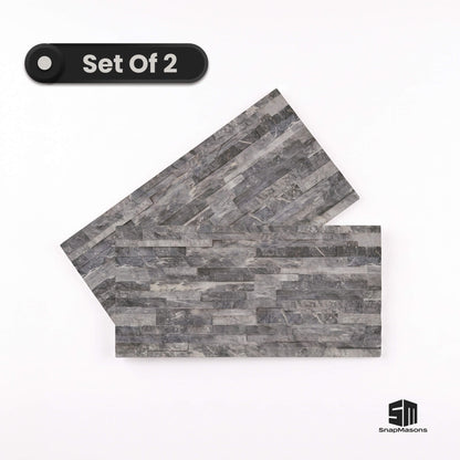 Realistic slate stone effect styrofoam 3D wall panel for living room