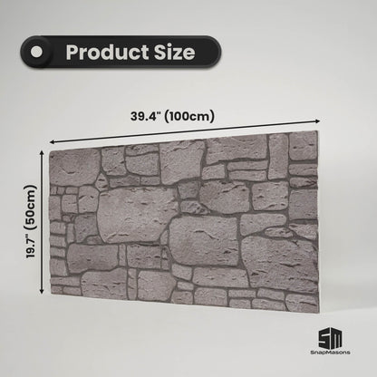 Limestone grey stone look styrofoam panel for interior wall renovation