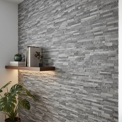 Graphite 3D Faux Stone Wall Panel – Decorative Styrofoam Stone Effect