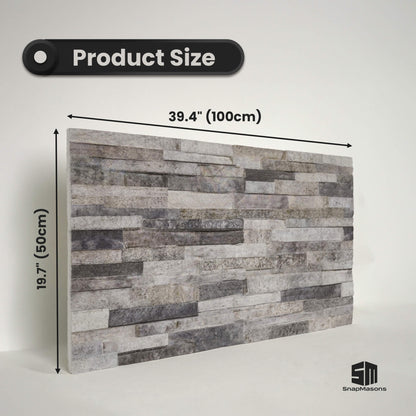 Onyx cool-toned stone veneer styrofoam panel for interior wall renovation