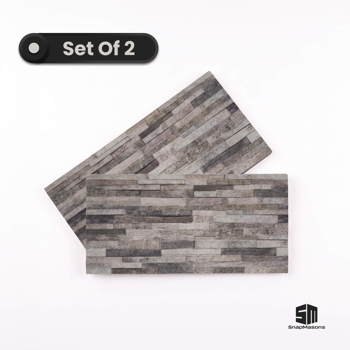 Easy to install 3D faux stone ledger styrofoam wall paneling