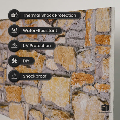 Realistic fieldstone effect styrofoam 3D wall panel for living room