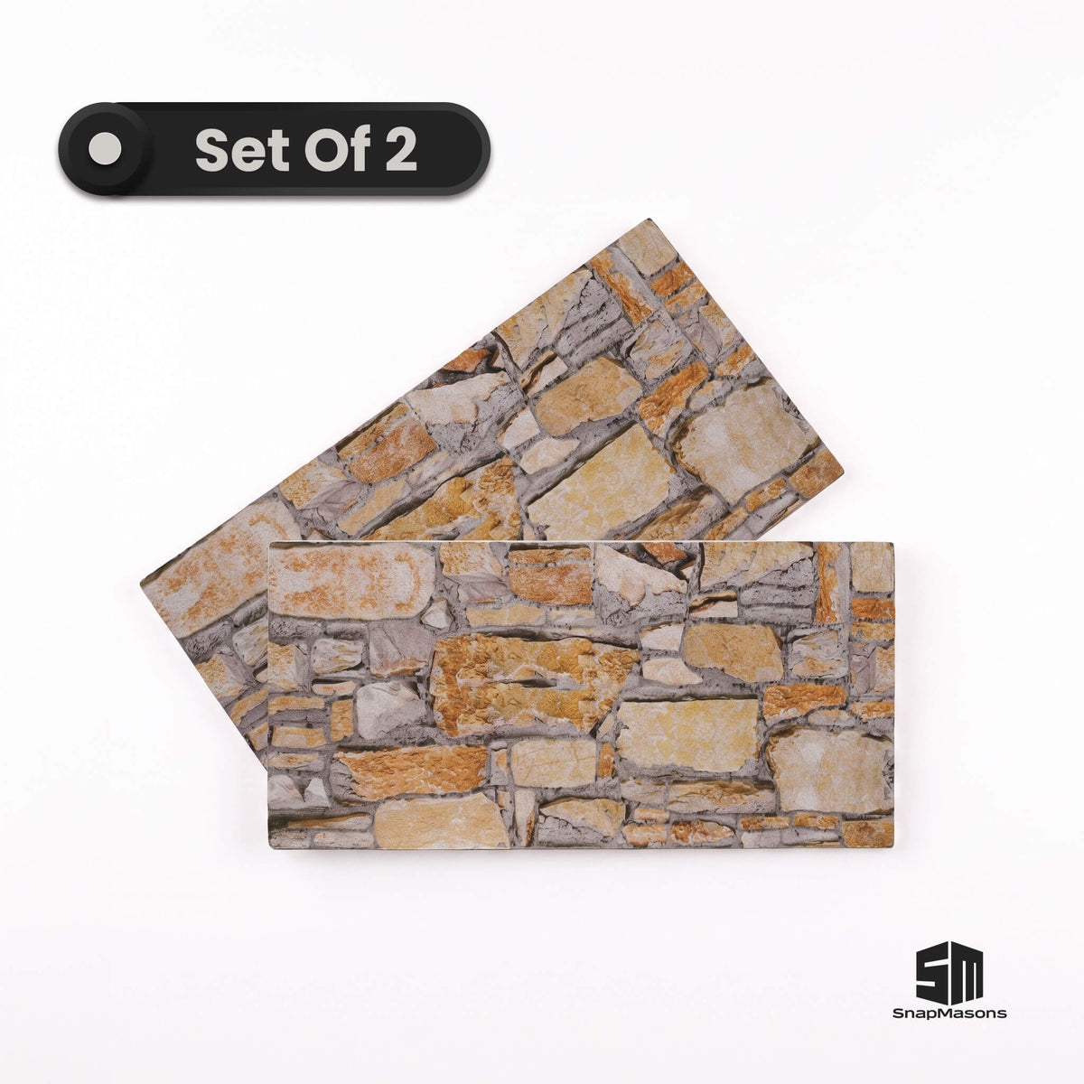 Easy to install 3D faux masonry stone styrofoam wall paneling