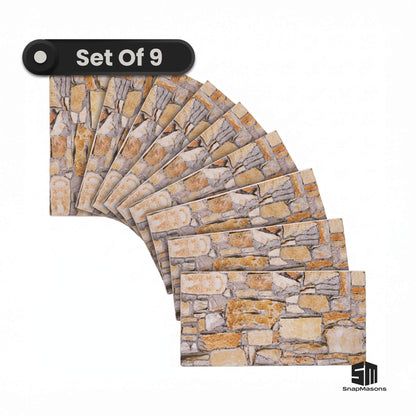 Rustic natural stone texture styrofoam accent wall panel