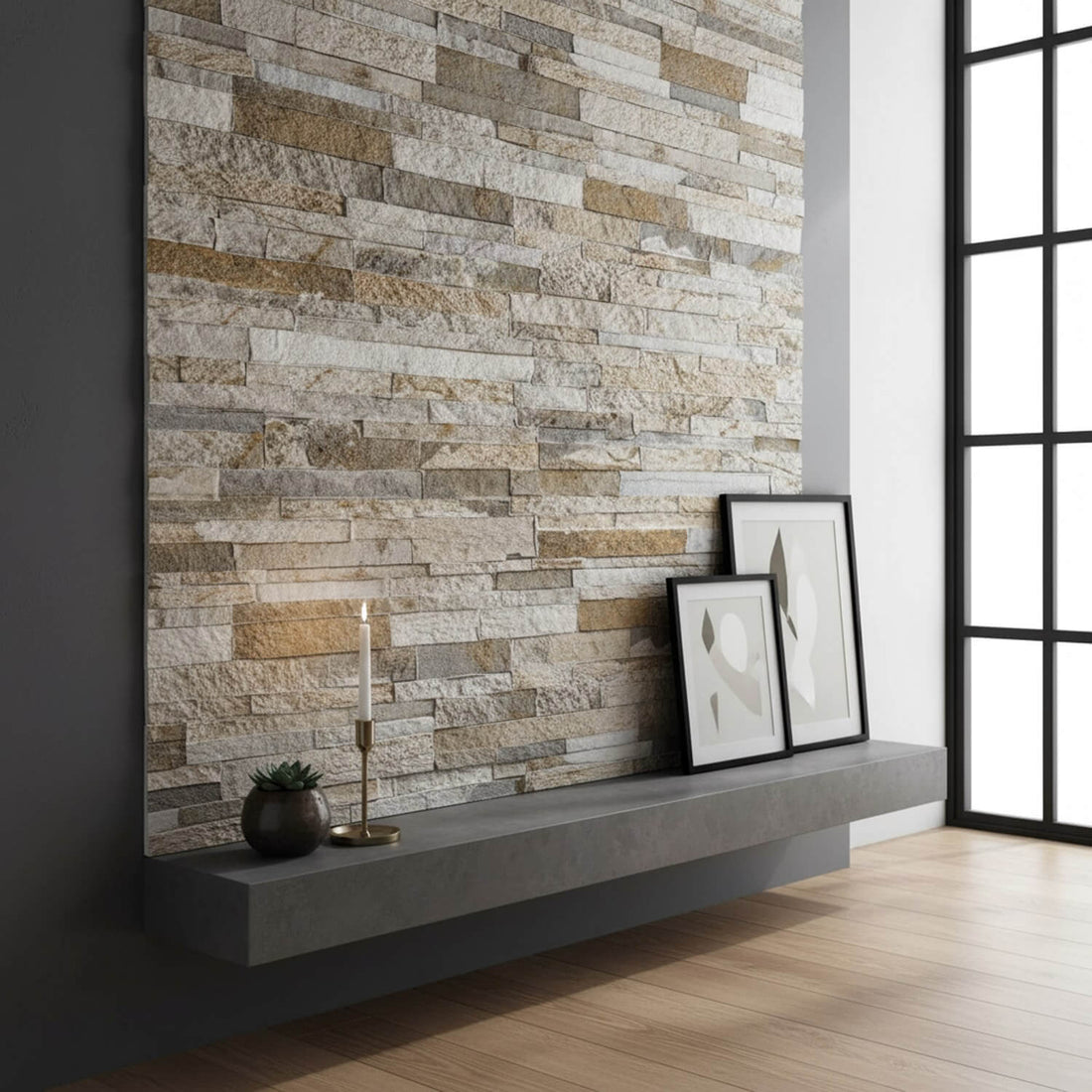 Sable 3D Faux Stone Wall Panel – Decorative Styrofoam Stone Effect