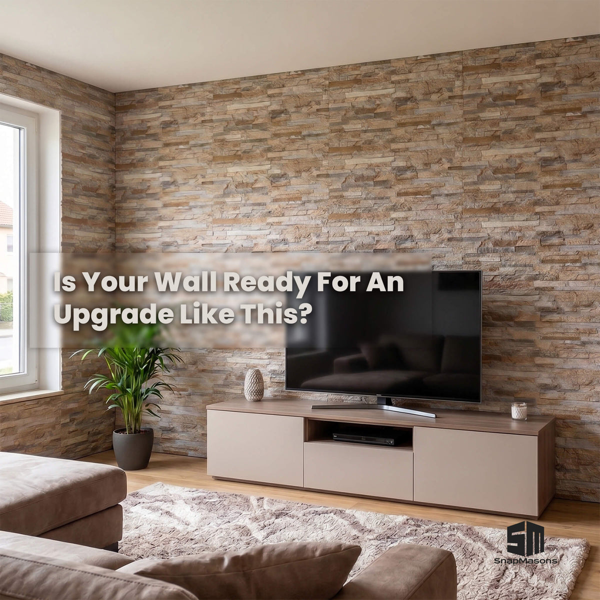 Textured faux ledger stone styrofoam wall panel for feature walls