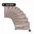 Sable rustic stacked stone texture styrofoam accent wall panel