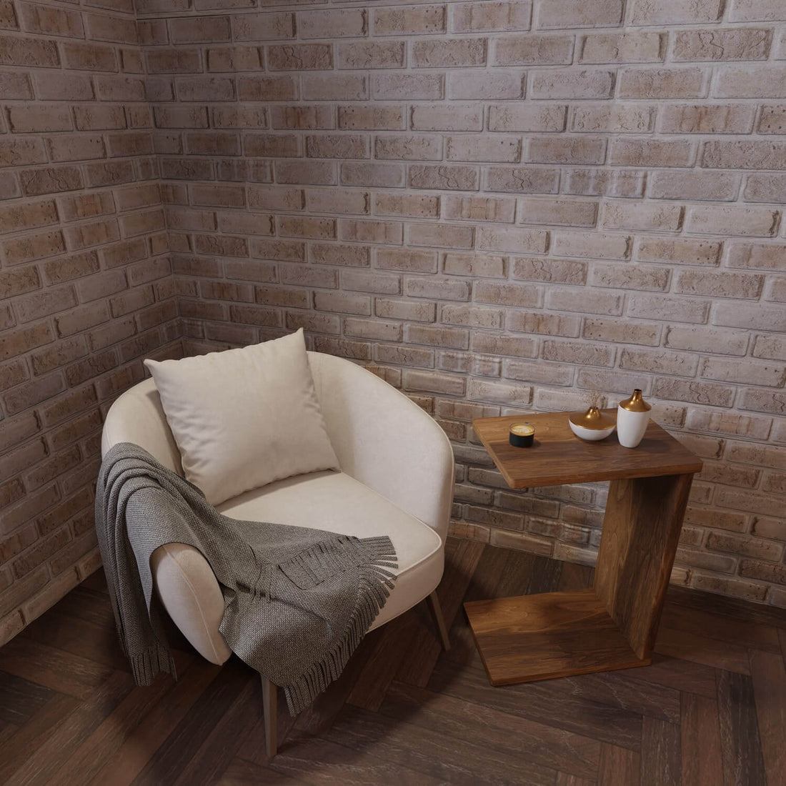 Sandstone 3D Faux Brick Wall Panel – Decorative Styrofoam Brick Effect