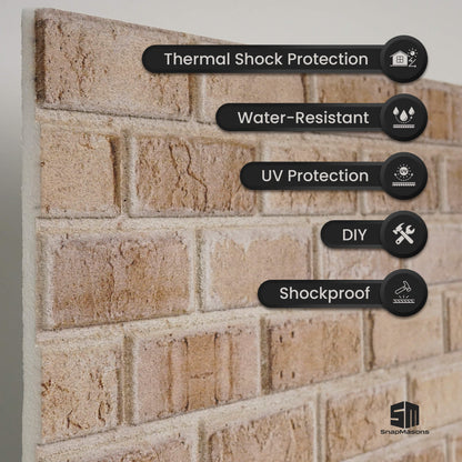 Realistic stone effect styrofoam 3D wall panel for living room