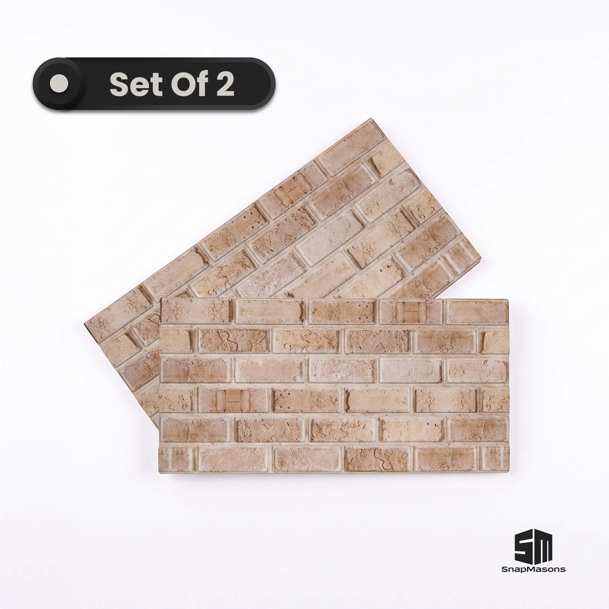 Easy to install 3D faux brick styrofoam wall paneling