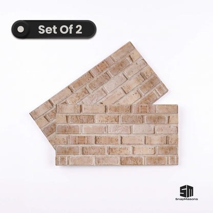 Easy to install 3D faux brick styrofoam wall paneling