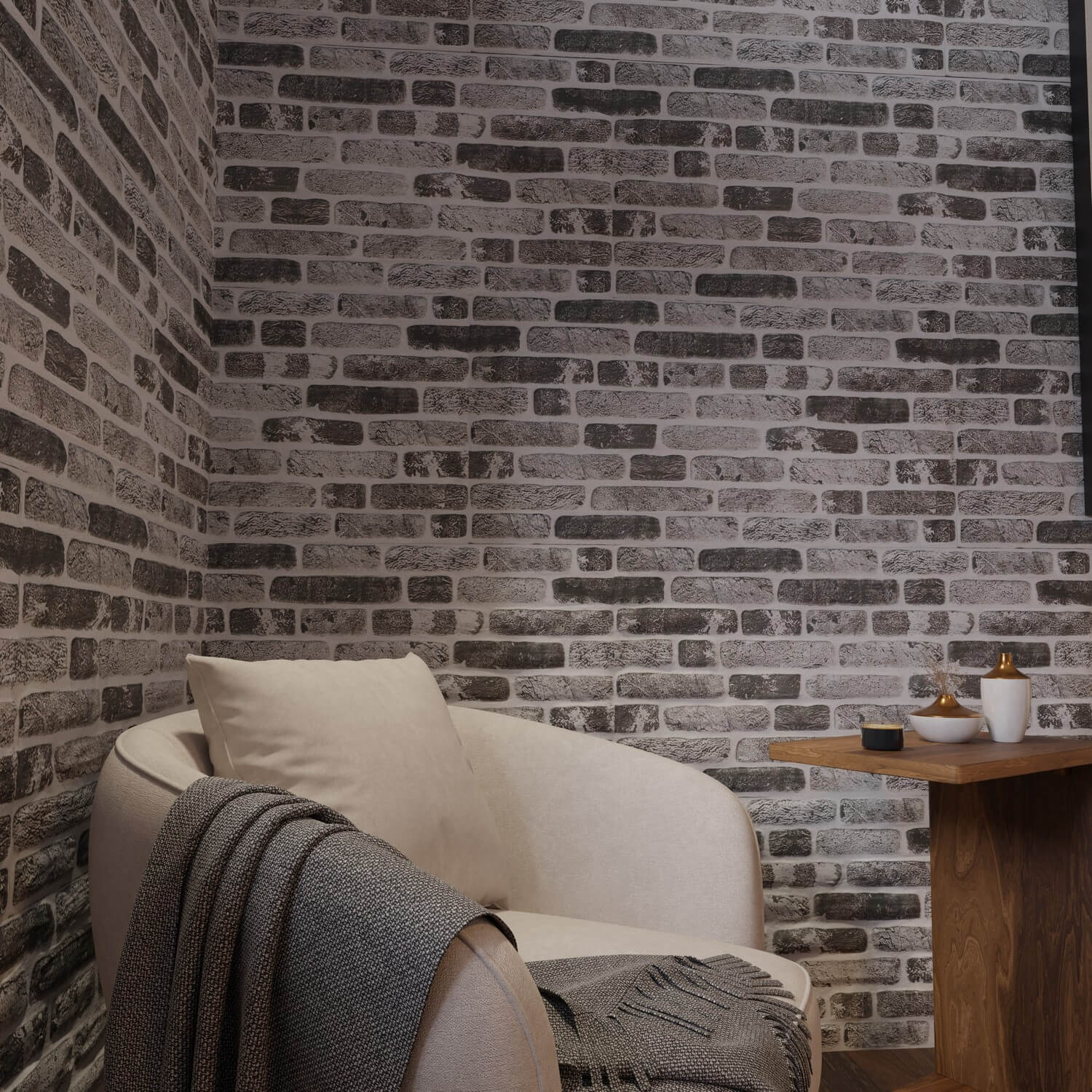 Shadowstone 3D Faux Brick Wall Panel – Decorative Styrofoam Brick Effect