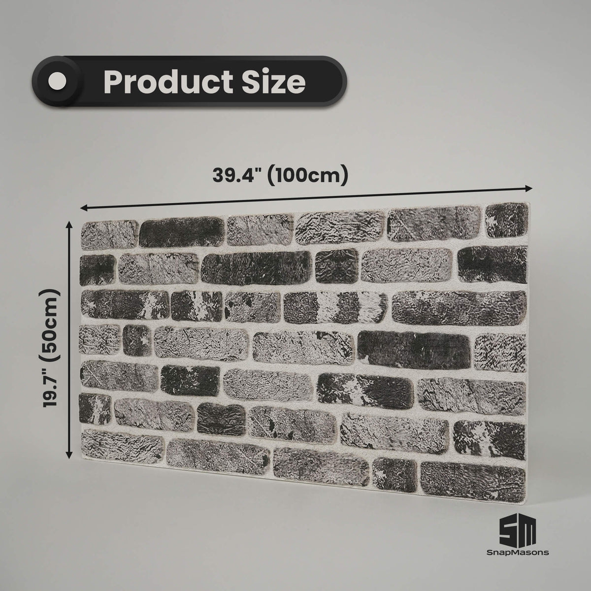 Shadowstone rustic brick styrofoam panel for modern interior renovation