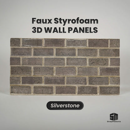 Silverstone 3D faux brick styrofoam wall panel for modern interior decor