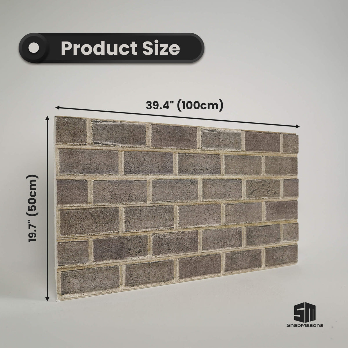 Textured faux stone look styrofoam wall panel for feature walls