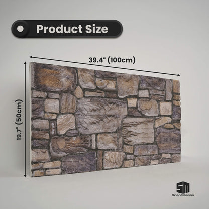 Slate natural stone look styrofoam panel for interior wall renovation