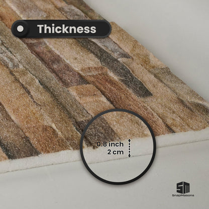 Decorative Terrastone faux stone styrofoam panel for home interiors