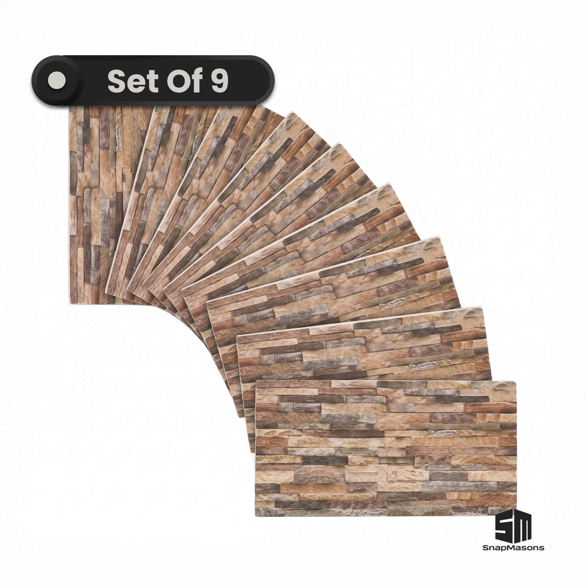 Terrastone rustic stacked stone texture styrofoam accent wall panel