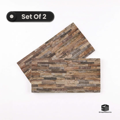 Easy to install 3D faux stone ledger styrofoam wall paneling